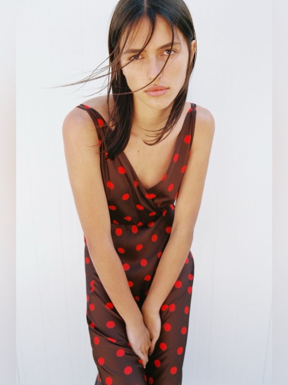 ZARA POLKA DOT DRESS MULTICOLORED - Picture 6 of 9